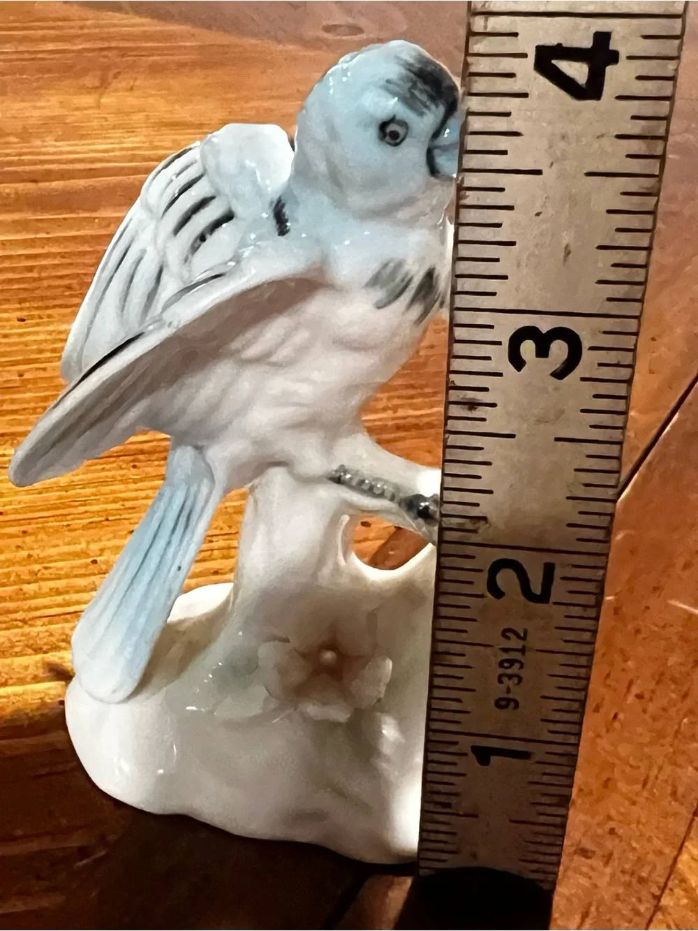 Vtg Ardalt Lenwile Bluebird Bird Figurine Verithin Porcelain Small Japan Flower